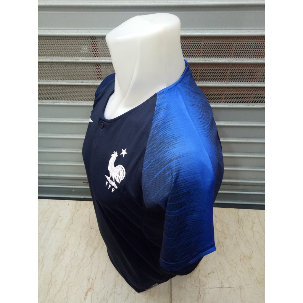 TERBARU JERSEY BOLA PRANCIS FRANCE HOME WORLD CUP 2018 GRADE ORI PALING MURAH