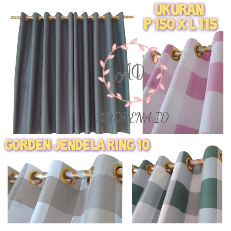 GORDEN KAMAR PENDEK TINGGI 150CM HORDEN RUANG TAMU GORDEN JENDELA PENDEK GORDEN KECIL JENDELA PENDEK
