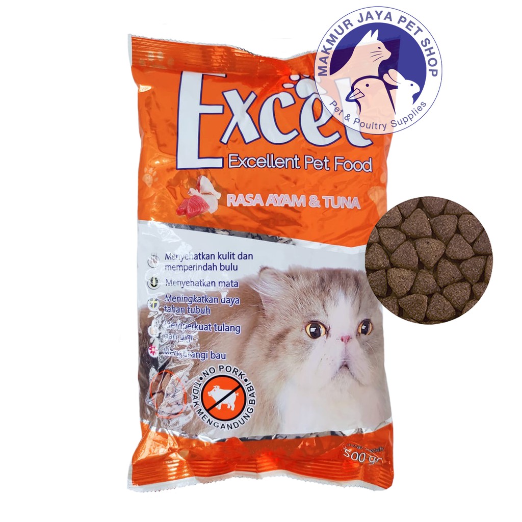 Excel Cat Food Tuna 500 gr / Makanan Kucing 500gr / 500 gram