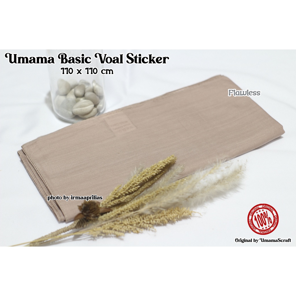 Hijab Basic Voal Umama Jilbab Segi Empat Polos Umama Kerudung Polos Segi Empat Part 2-FLAWLESS