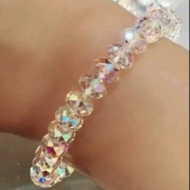 Gelang swarovski donat 8mm