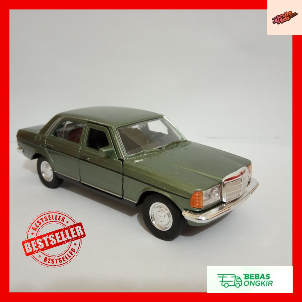Diecast Mobil Mercedes Benz W123 Miniatur Mobil Klasik Unlimited