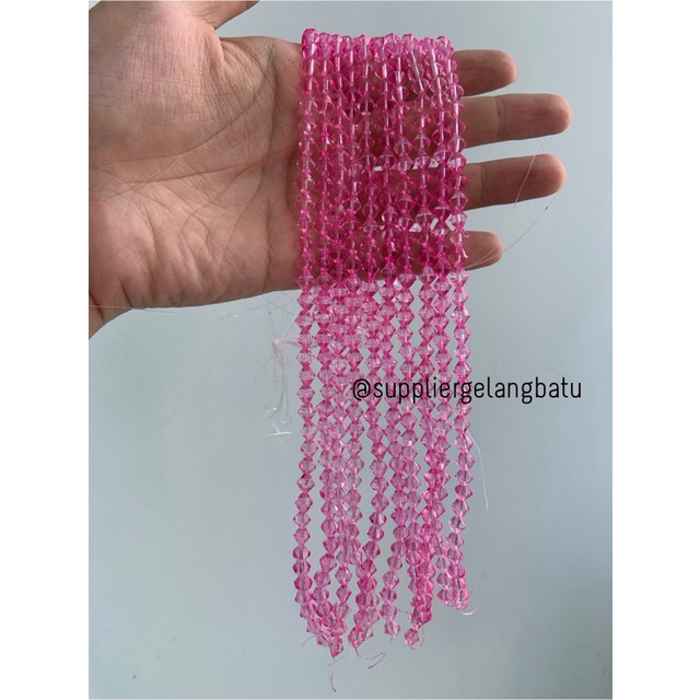 kristal BICONE AUSTRIA FANTA 6mm diamond belimbing craft GELANG KALUNG