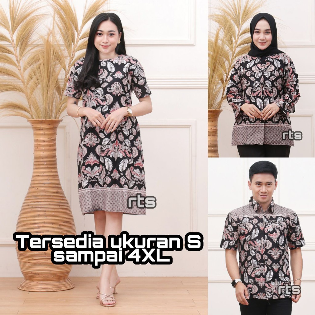 BISA DIBELI TERPISAH BATIK COUPLE FAMILY MOTIF DAUN