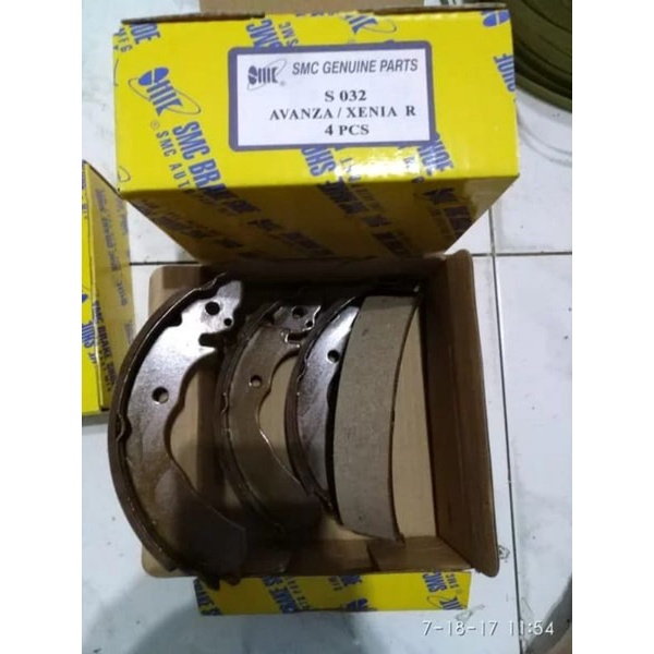 brake shoe kampas rem belakang xenia avanza set 4pc