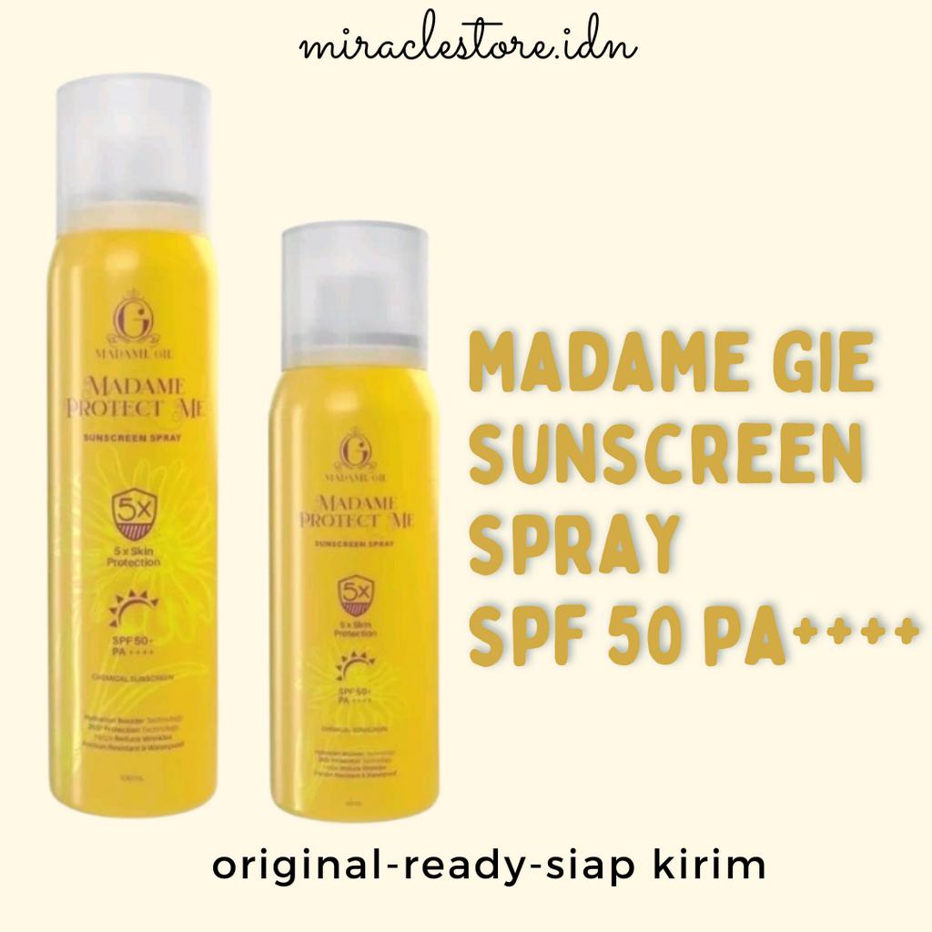 READY! SUNSCREEN SPRAY MADAME GIE SPF 50 PA++++ 50ML 100ML SUNSPRAY MADAMEGIE SUNSCREEN SEMPROT