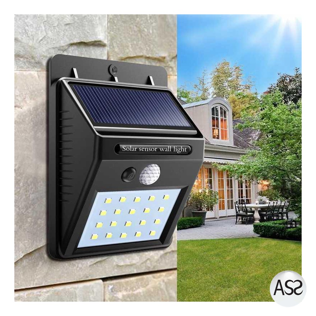 ASS Shop - TaffLED Lampu Solar Sensor Gerak Weatherproof 460 Lumens 6500K- L20