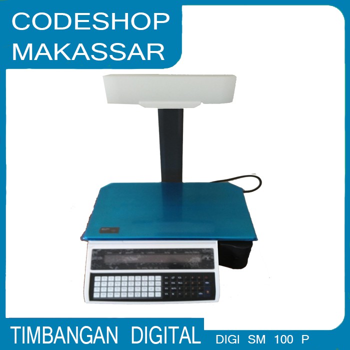 TIMBANGAN BISA CETAK LABEL BARCODE - DIGI SM 100P - DIGI SM 100 P