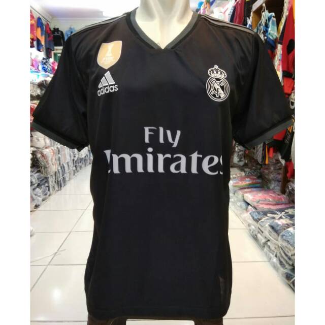 JERSEY KW SUPER REAL MADRID HITAM