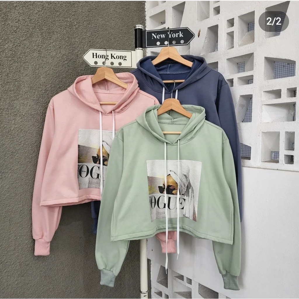 COD UNDERCOVER OVERSIZE CROP TOP SWEATER CROOPE HODIE OGUE LOOSE CROP TOP JAKET WANITA
