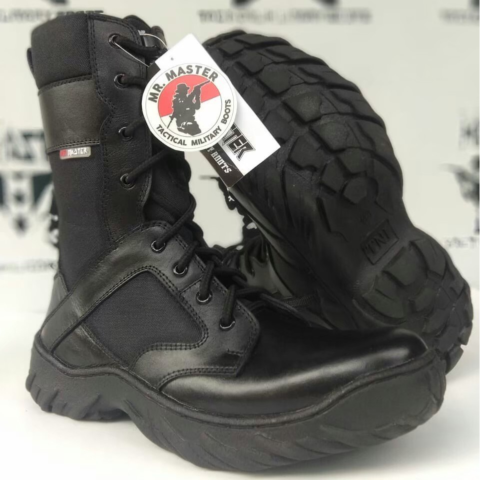 SEPATU PDL TOWER KOMANDO MARCHAZ KULIT ASLI SEPATU PDL TNI POLRI SECURITY SATPAM SEPATU BOOTS PRIA W