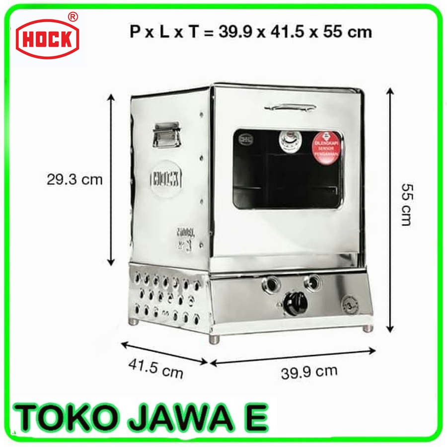 OVEN GAS HOCK HO-GS103 Oven Gas Portable Stainless Steel - 100% ORIGINAL HOCK