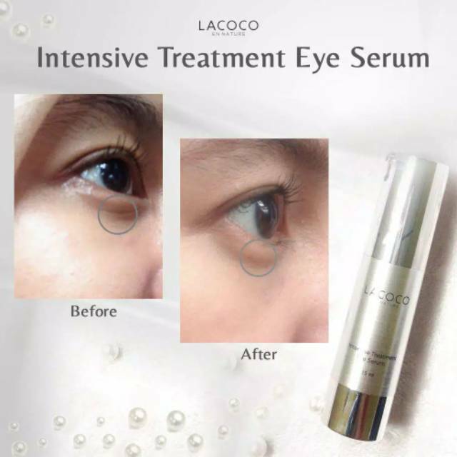 Lacoco Iitensive Treatment Eye Serum kolagen kulit mencerahkan kelopak mata Original NASA