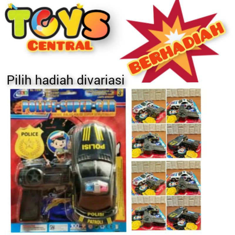 mainan remot control mobil polisi