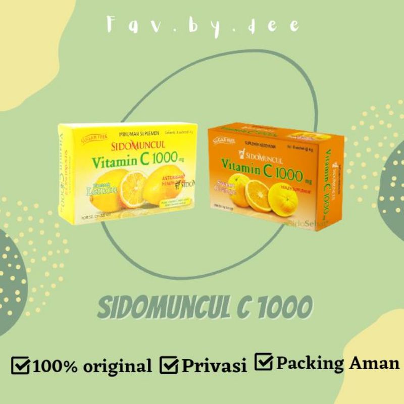 Beli Sidomuncul Vitamin C 1000 Mg Seetracker Indonesia