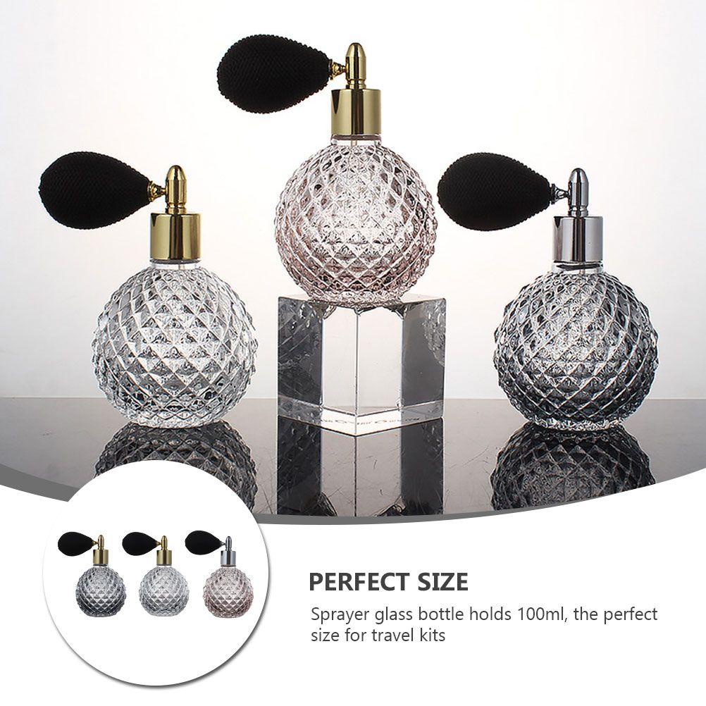 Rebuy Botol Parfum Kaca Pengharum Ruangan 100ml Crystal Bottle Kosmetik Travel outfit Dispensed bottles