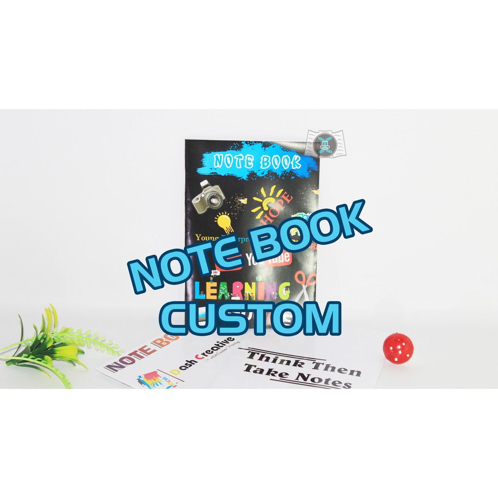 (FREE BONUS) Buku Catatan Notebook Custom Free Design Murah