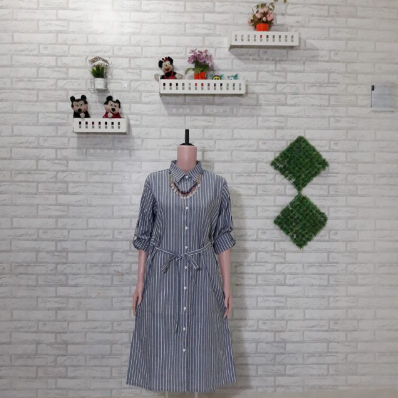 Tunik Chaca Terkini Terbaru busui kancing depan Ld 100 Bhn katun premium (RJK)
