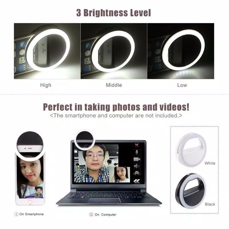 LAMPU SELFIE RING LIGHT LED / CHARM EYES / LAMPU SELFIE