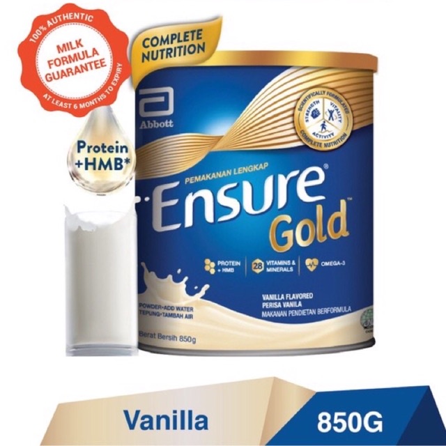 

ENSURE GOLD COMPLETE NUTRITION POWDER WHEAT 850G EX2023