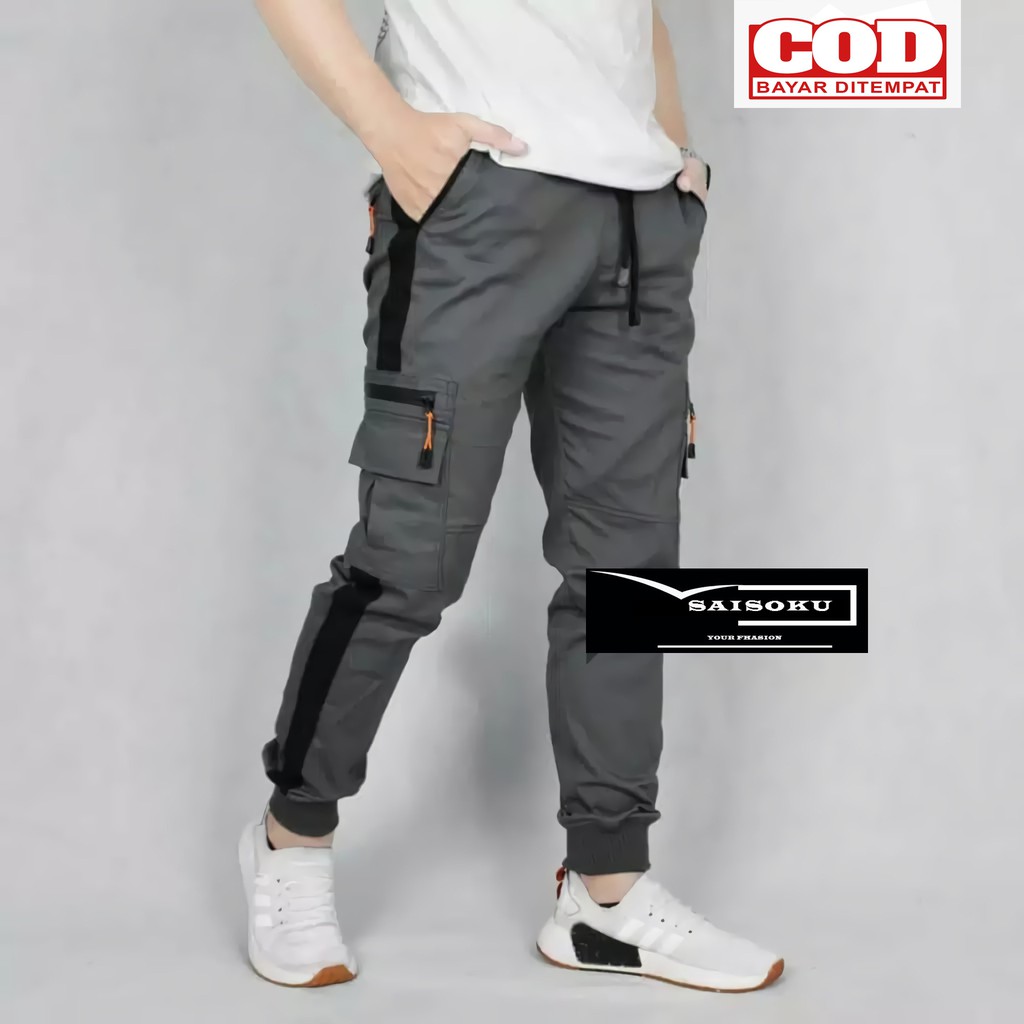  Celana  Jogger  Pakaian Pria Bawahan joger jogger  cargo 