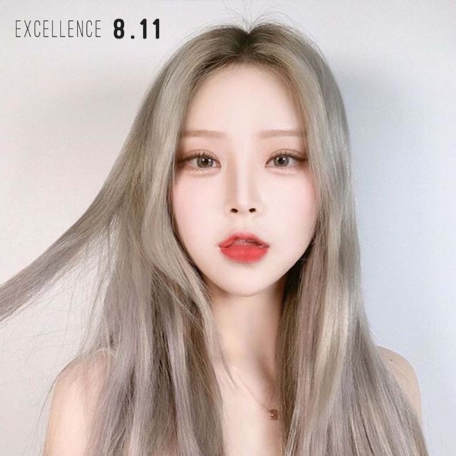 Excellence 8.11 ash brown ash grey Hair color LEBGSI SILVER GRAY / ash grey color