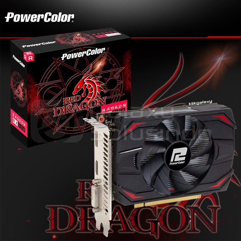 PowerColor Radeon RX 550 Red Dragon 2GB GDDR5 RX550 DDR5