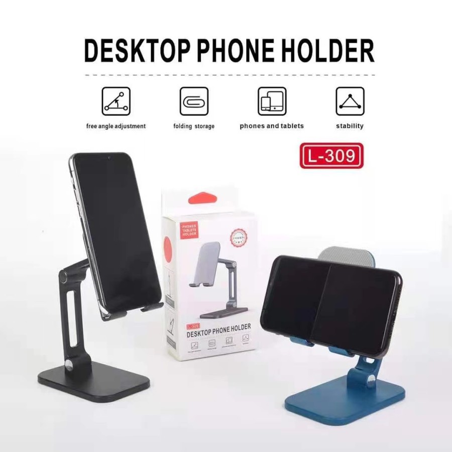 L-309 PHONE HOLDER STAND HOLDER DUDUKAN HANDPHONE/PAD/BRACKET