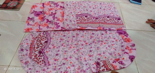 Terlaris!!! Grosir Sofa Set/ Set Tamu / Sarung Bantal Sofa 40x40 Taplak Meja Motif Pink Polka