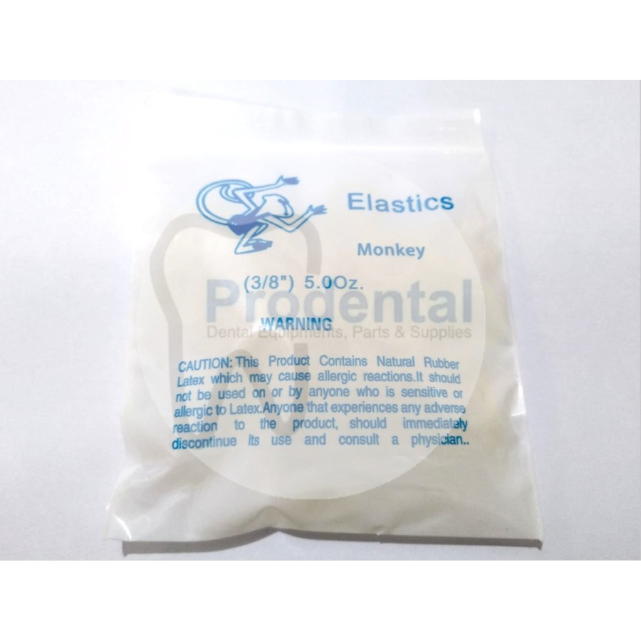 Karet elastik gigi ortho behel dental rubber band elastis karet elastic oz kawat gigi renggang 3/8 5oz