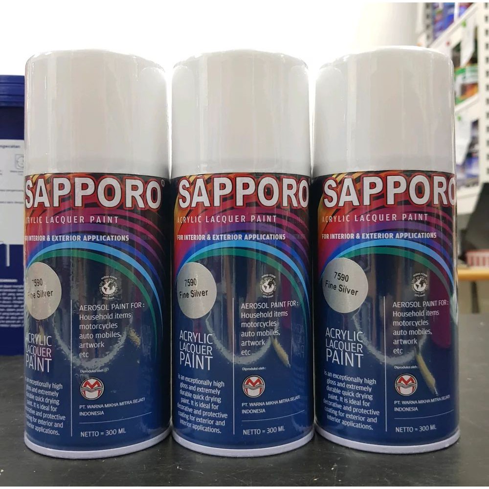 

Termurah FINE SILVER 7590 SAPPORO Cat Semprot 300 ml Terlaris