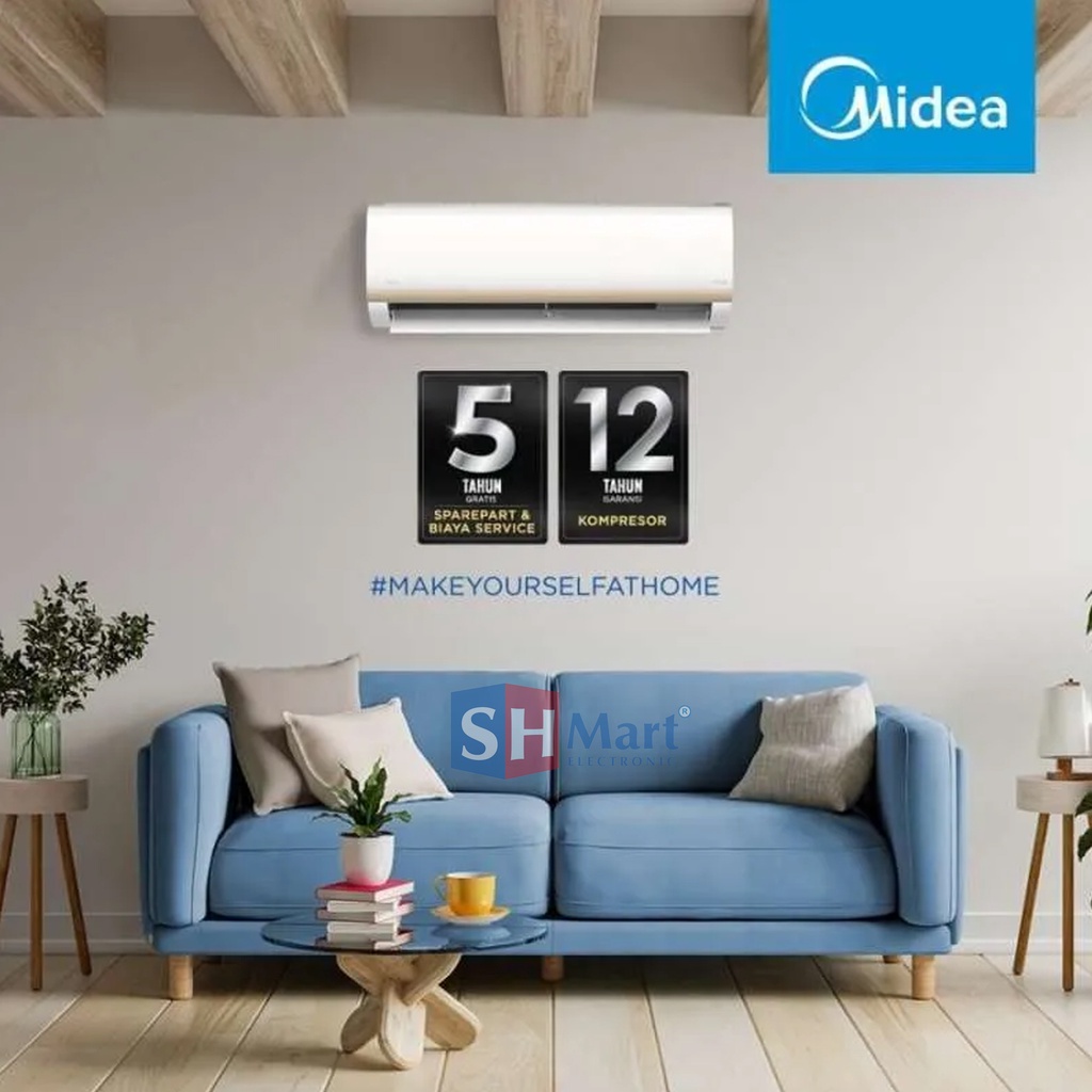 AC MIDEA 1 PK NEW R32 LOW WATT MSFC-09CRN GARANSI RESMI (MEDAN)