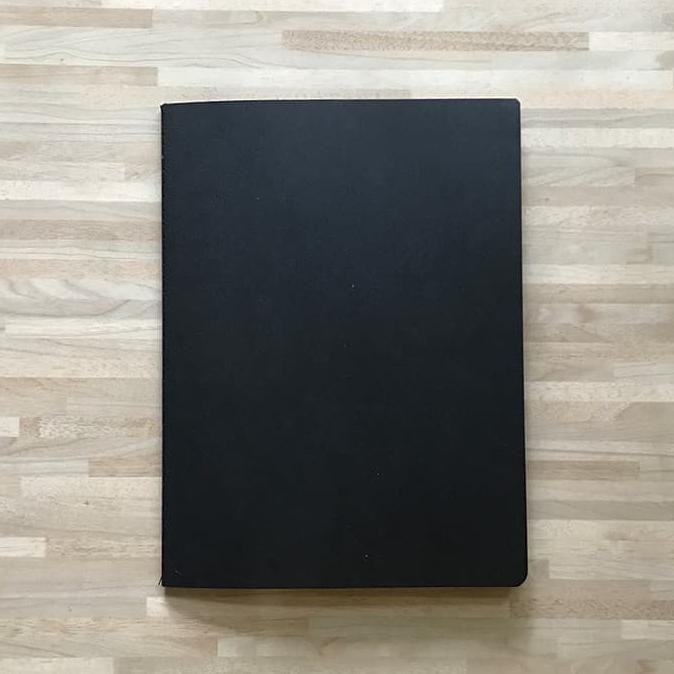 

BARU Black Paper Plain Notebook / Buku Tulis Catatan Hitam Polos Murah Unik