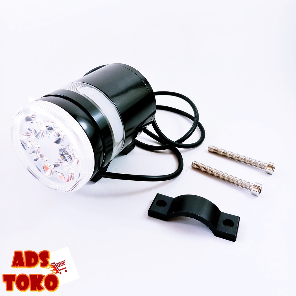 Headlamp LED Lampu Tembak MP3 Motor Plus Speaker Bluetooth