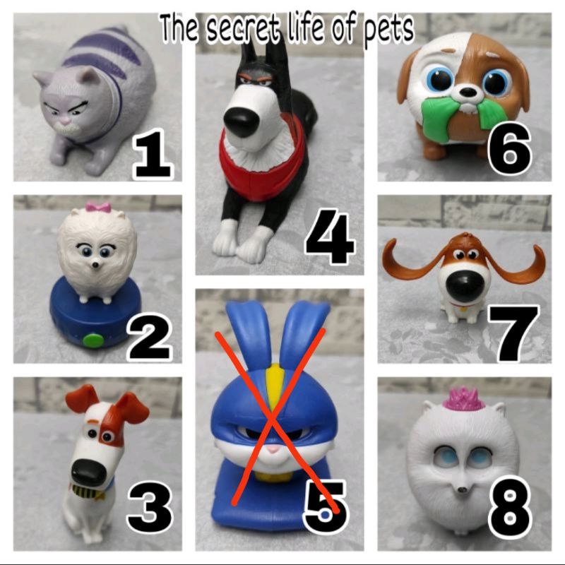 Mainan happy meals mc'donalds, burger king, kfc, cfc, hokben preloved, bekas, second