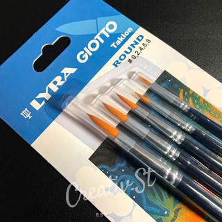  Kuas  Lukis Lyra  Giotto ROUND Art Brush SET 0 2 4 6 