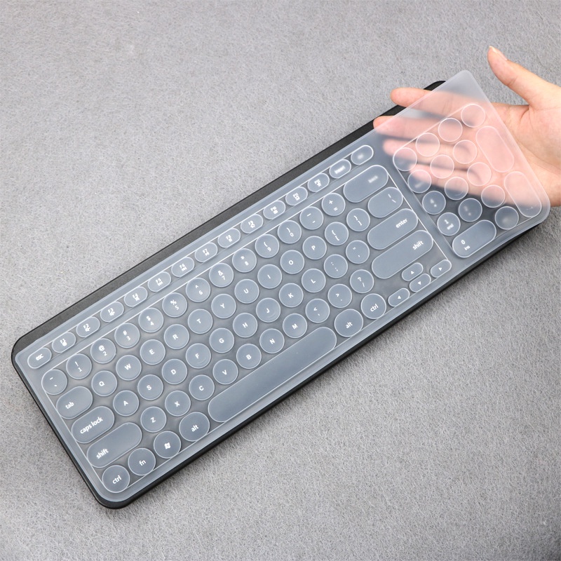 Logitech k780 film Pelindung keyboard wireless Bluetooth Bentuk Bulat Bahan Silikon Anti Air