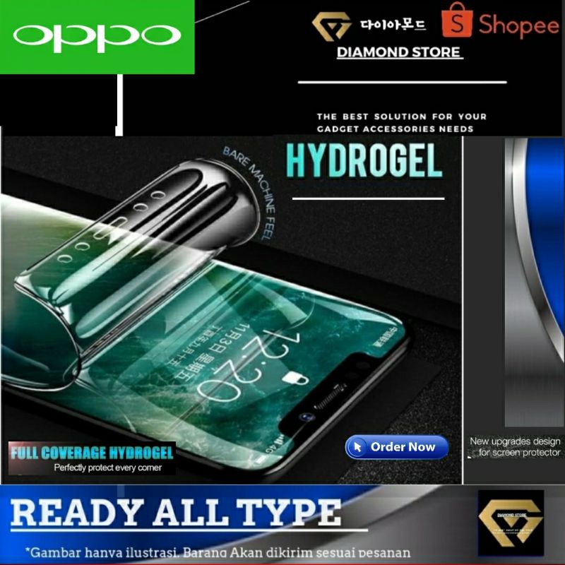 OPPO HIDROGEL ANTI GORES SCREEN PROTECTOR HYDROGEL OPPO A3s A5 A5s A7 A12 A15 A15s A16 A1K A11K A31 A32 A33 A35 A37 A39 A51 A52 A53s A54 A59 A57 A5 A9 2020 A57 A71 A74 4G 5G A83 A91 A92 A93 A94 A95 F1 F1s F3 F5 F7 YOUTH F9 PRO F11 PRO F15 NEO 3 5 7 K3