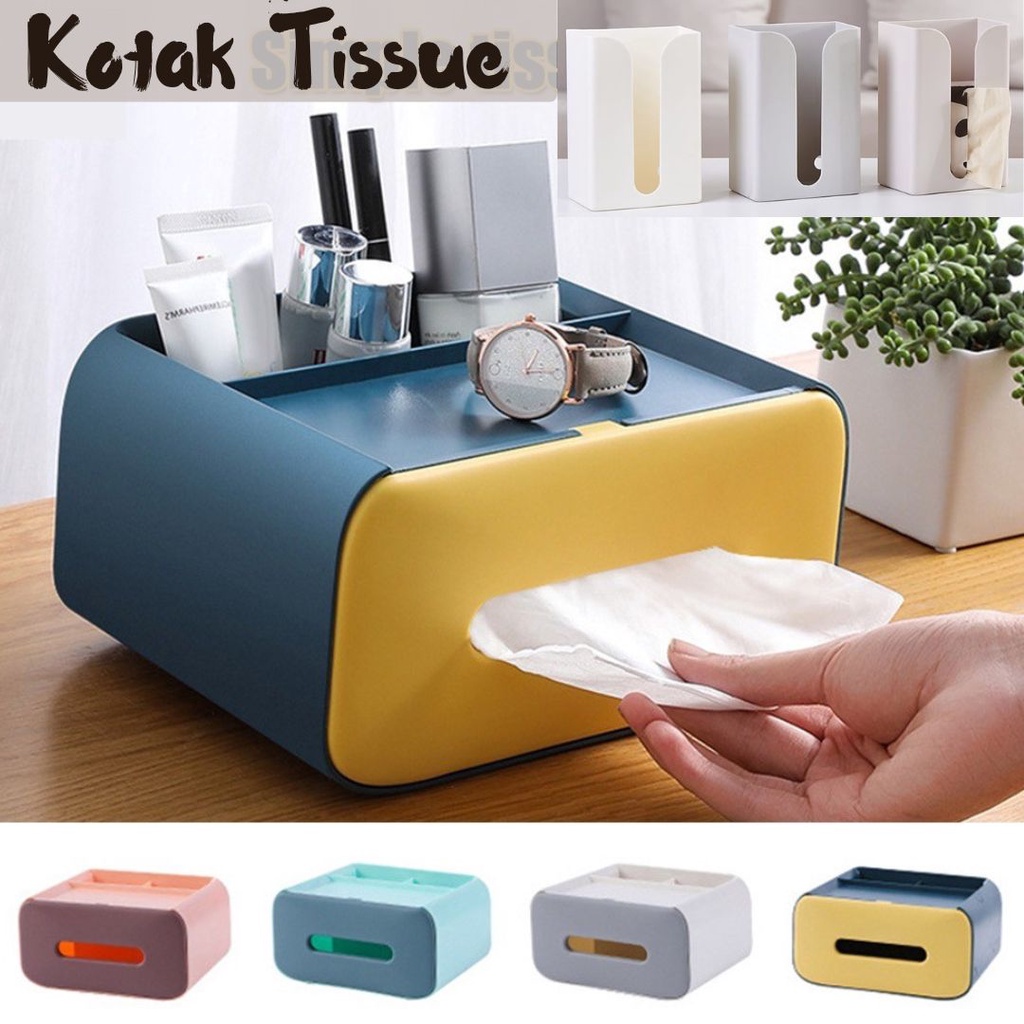 Kotak Tisu Tempel Dinding Tempat Tisu Untuk Dapur Toilet Kamar Tissue Storage Box