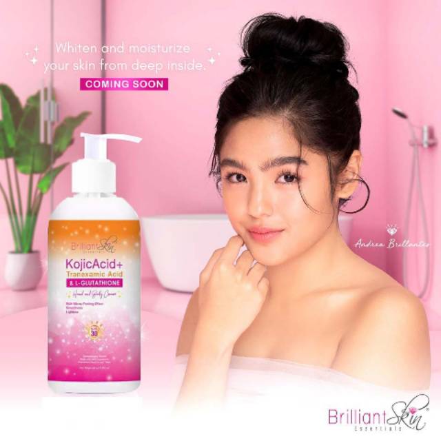 Brilliant Skin Kojic Acid + Tranexamic Acid & L-Glutathione Hand and Body Lotion