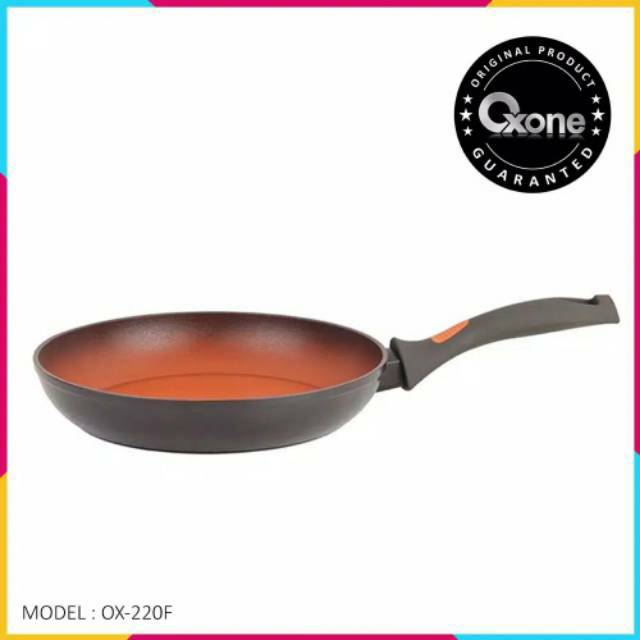 Frypan Induksi Oxone OX-220F Wajan Ombre Series, Terra Cotta 20cm