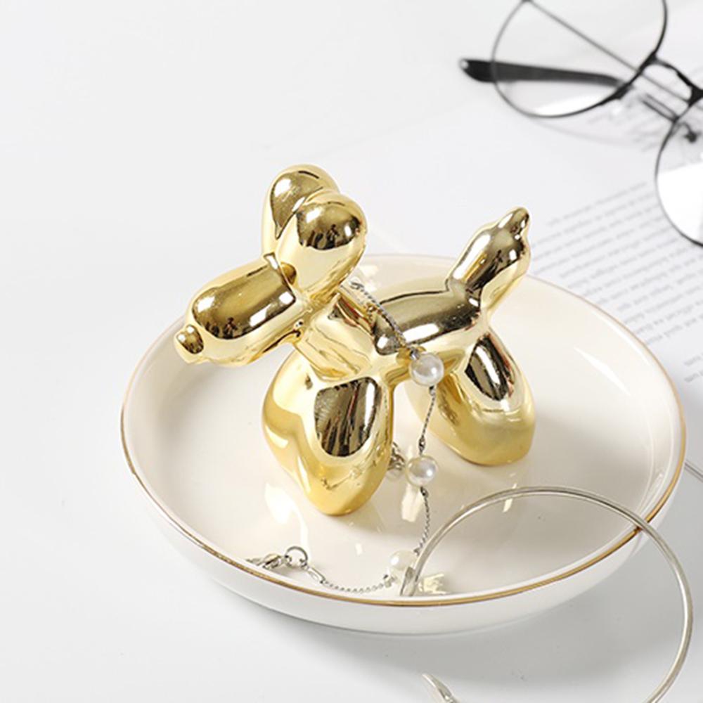 NICKOLAS1 Kerajinan Keramik Aksesoris Desktop Penempatan Patung Nordic Dekorasi Kamar Styling Hewan Golden Ornaments