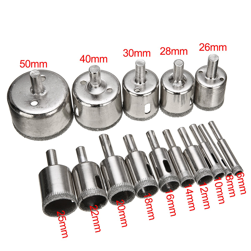 Taffware Mata Bor Diamond Coated Hole Saw Drill Bit 6mm-50mm