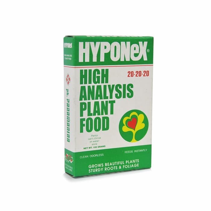 Pupuk Hyponex Hijau Untuk Daun 20-20-20 Kemasan 100gr