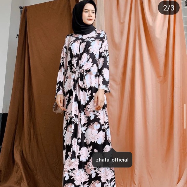 Preloved zhafa_official kyra flowery black