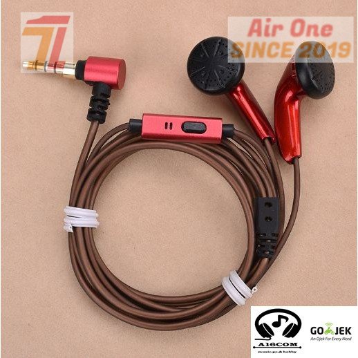 AirOne EARBUD MX500 SENNHEISER DIY PLUS MIC JACK L ,BASS MANTAP