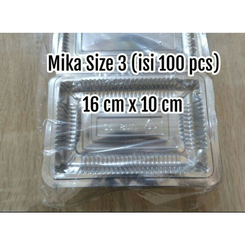 Mika Plastik/ Mika Nasi Kuning/ Mika Makanan/ Mika Kota Kue Ukuran 3