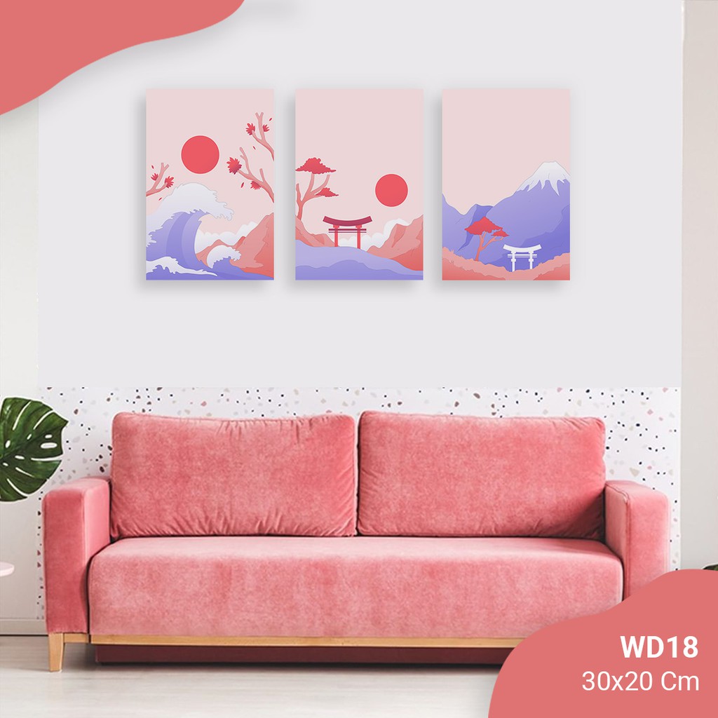 Hiasan Dinding Hiasan Kamar Wall Decor Jepang Fuji - WD18