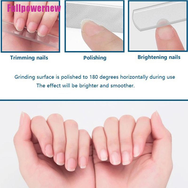 (Full) 1pc Alat Kikir Kuku Nano Glass Untuk Manicure/Nail Art