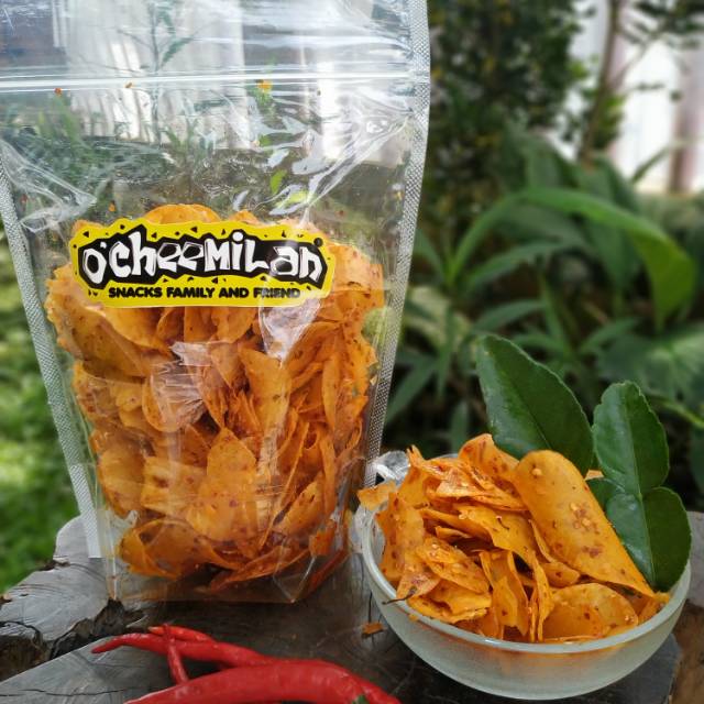 

[BISA COD] KRIPSET / Keripik setan rasa pedas daun jeruk